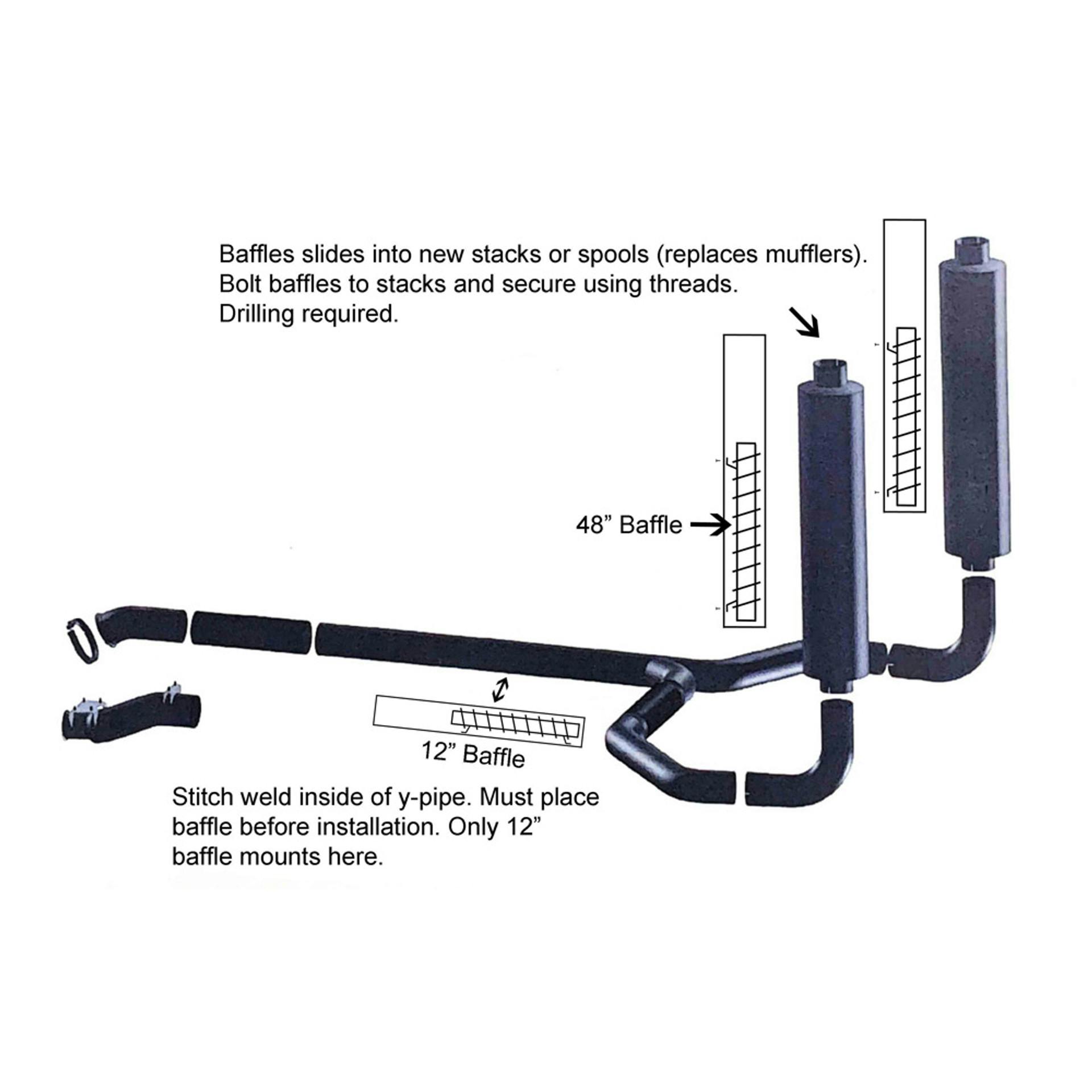Stainless Steel Muffler Baffles Raney's Truck Parts