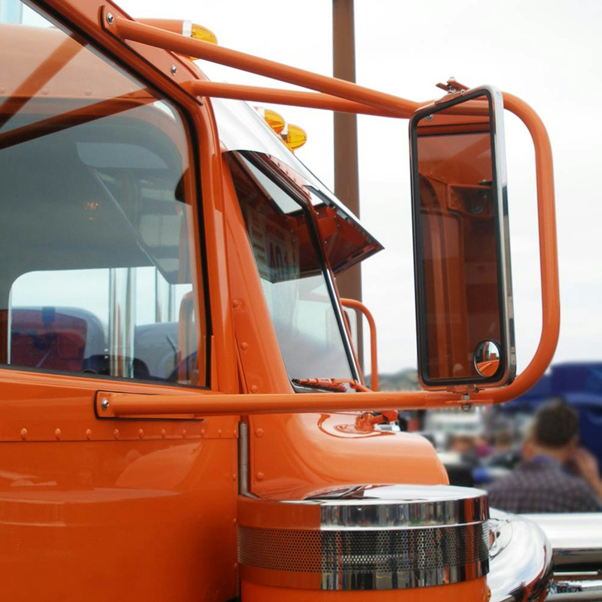 Peterbilt 359 379 389 Extended Mirror Brackets by 12 Gauge Customs