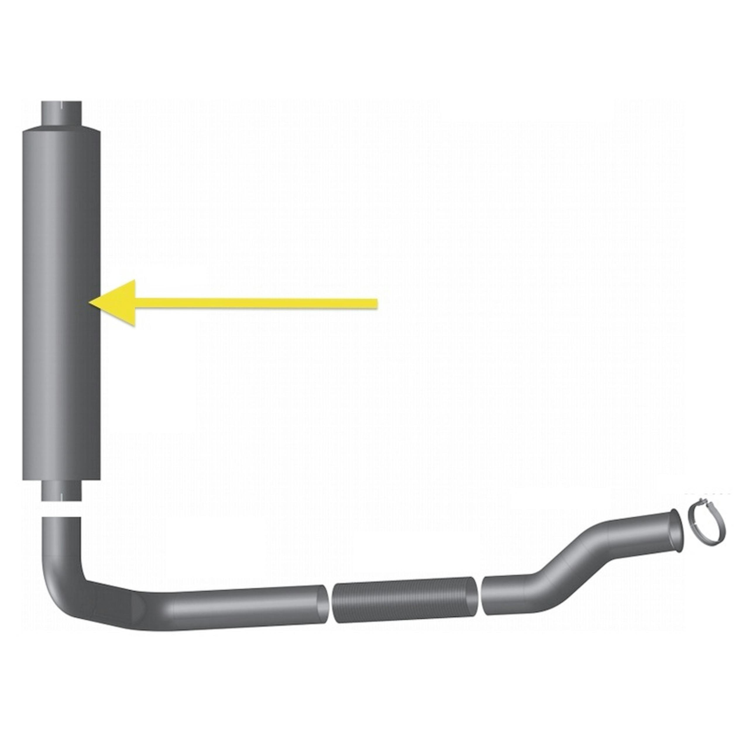 10" High Flow Replacement Muffler Fuel Saver Raney's Truck Parts