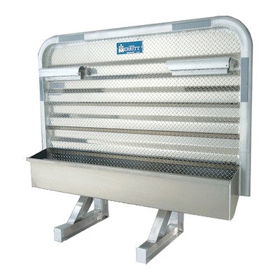 Vader Black Angled Face Aluminum Headache Rack - Raney's Truck Parts