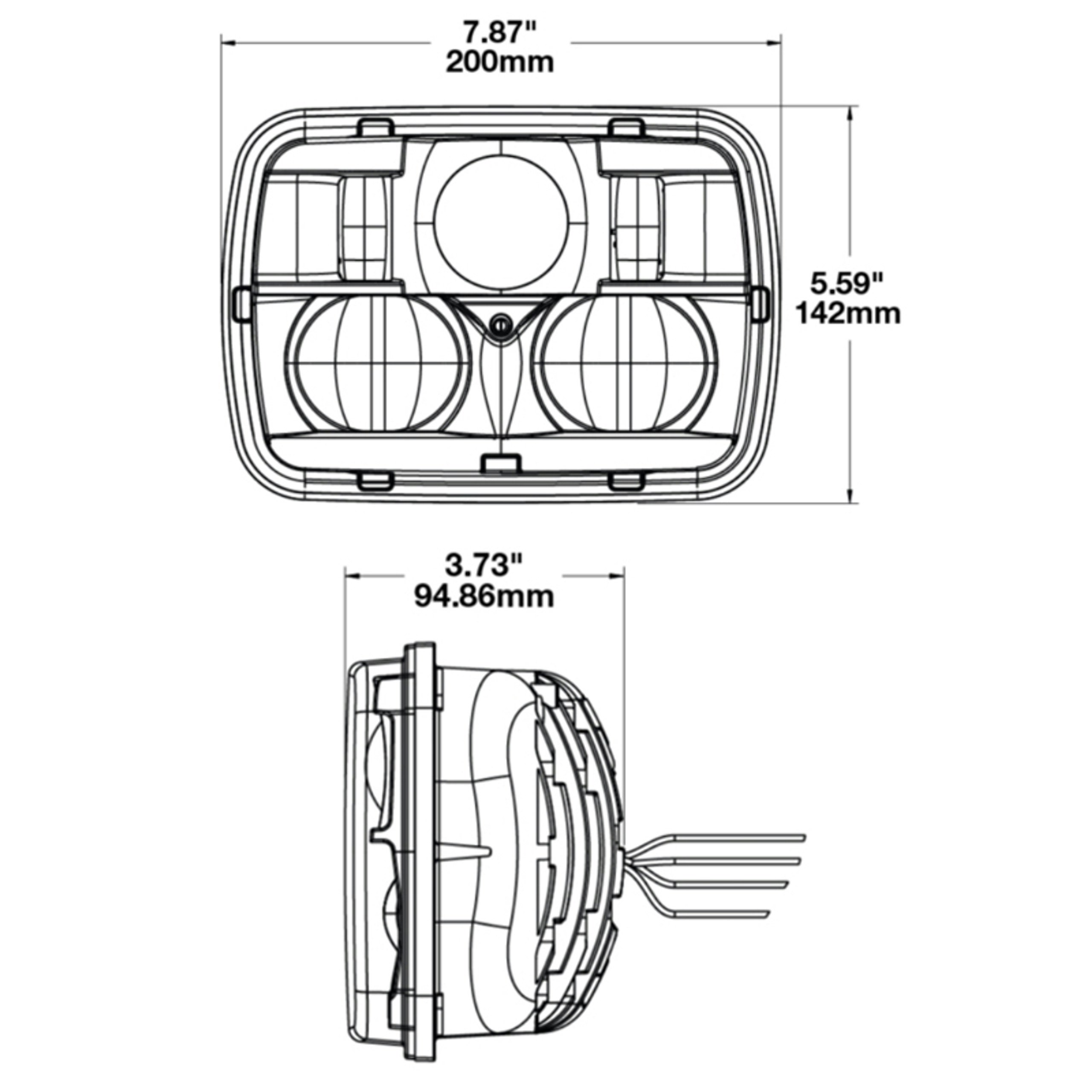 JW Speaker 5" x 7" High & Low Beam Evolution 2 SmartHeat Headlight Model 8910 Raney's Truck Parts