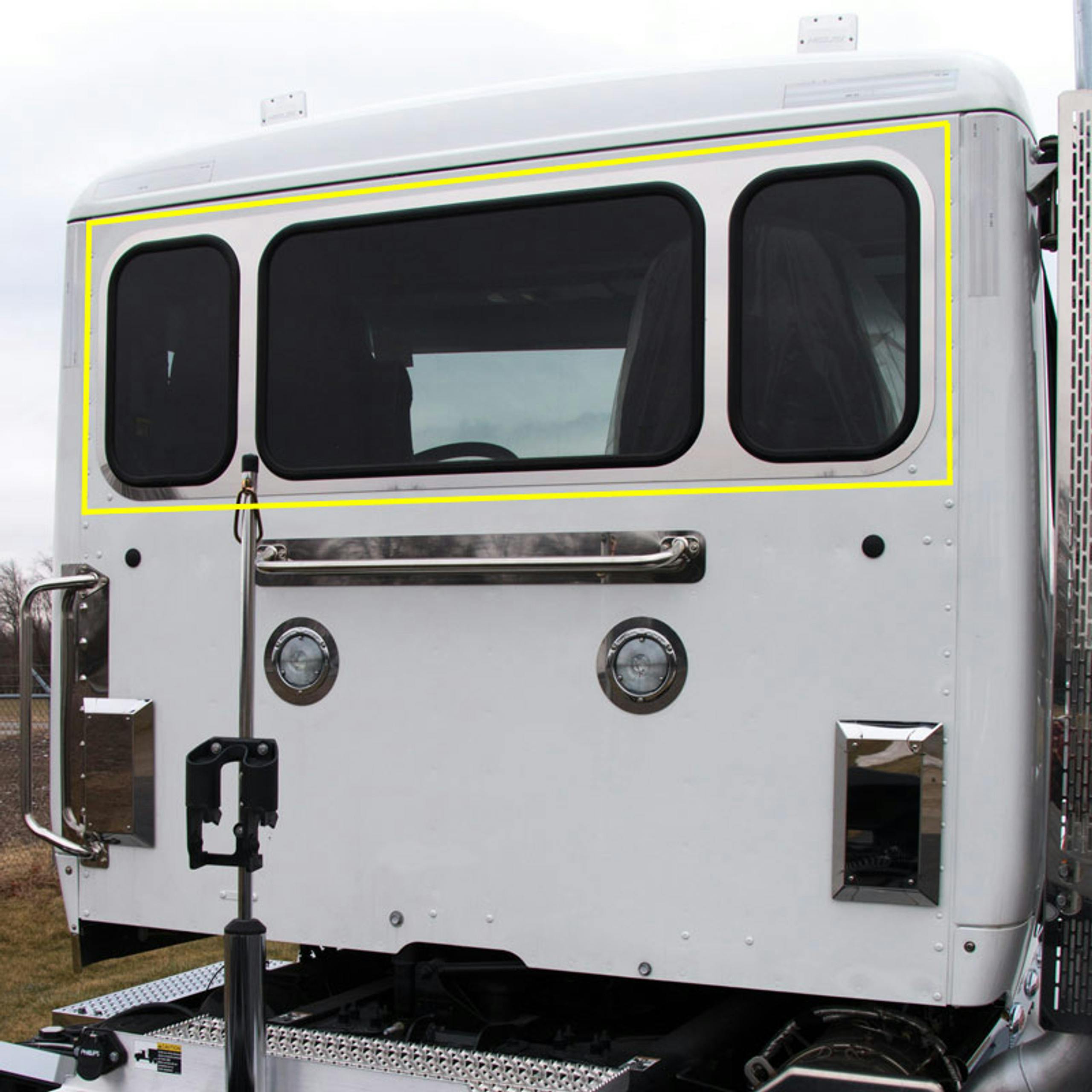 Peterbilt Sleeper/Day Cab Rear Window Trim 37.25" X 20.375" Window By