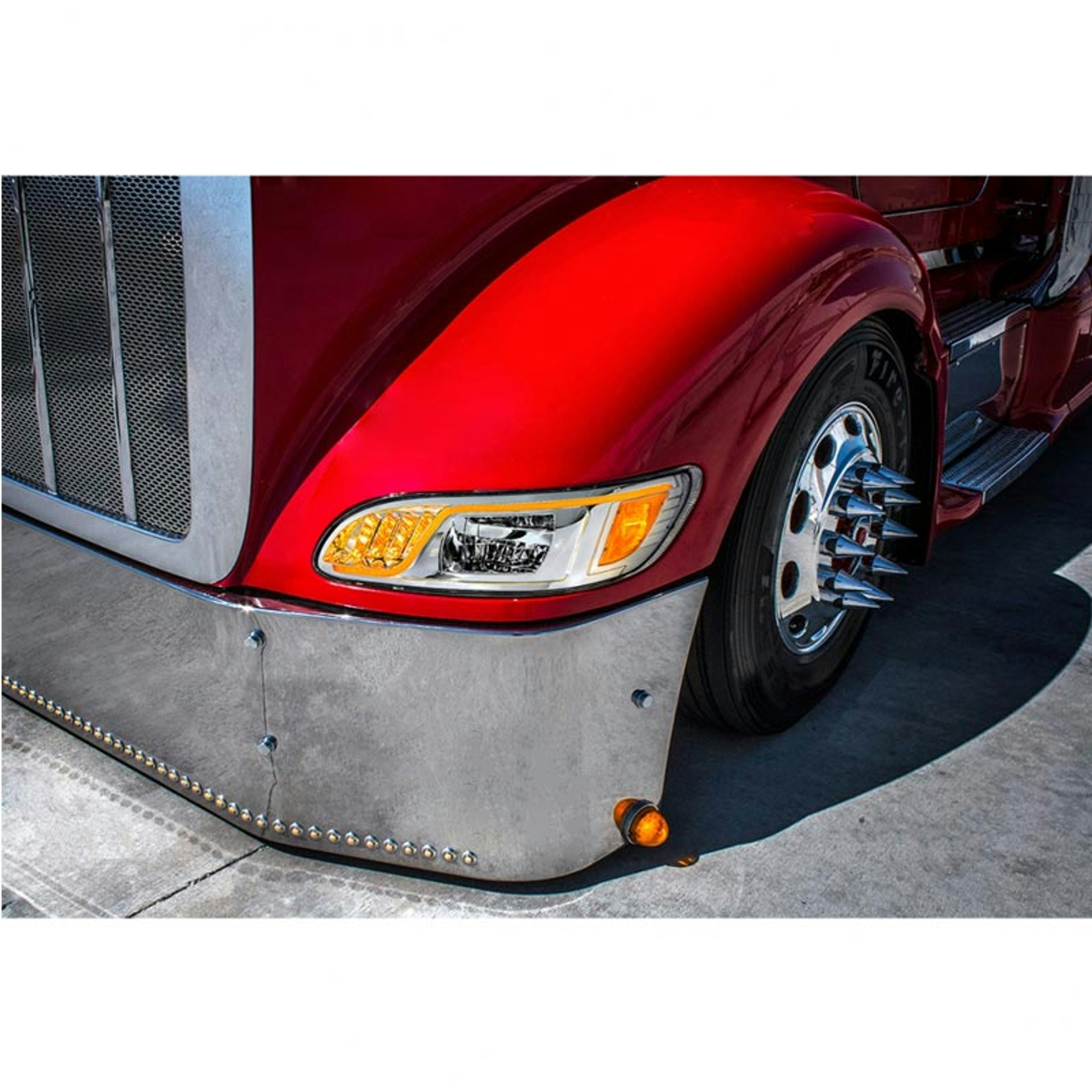 Peterbilt LED Headlight with Turn Signal and DRL