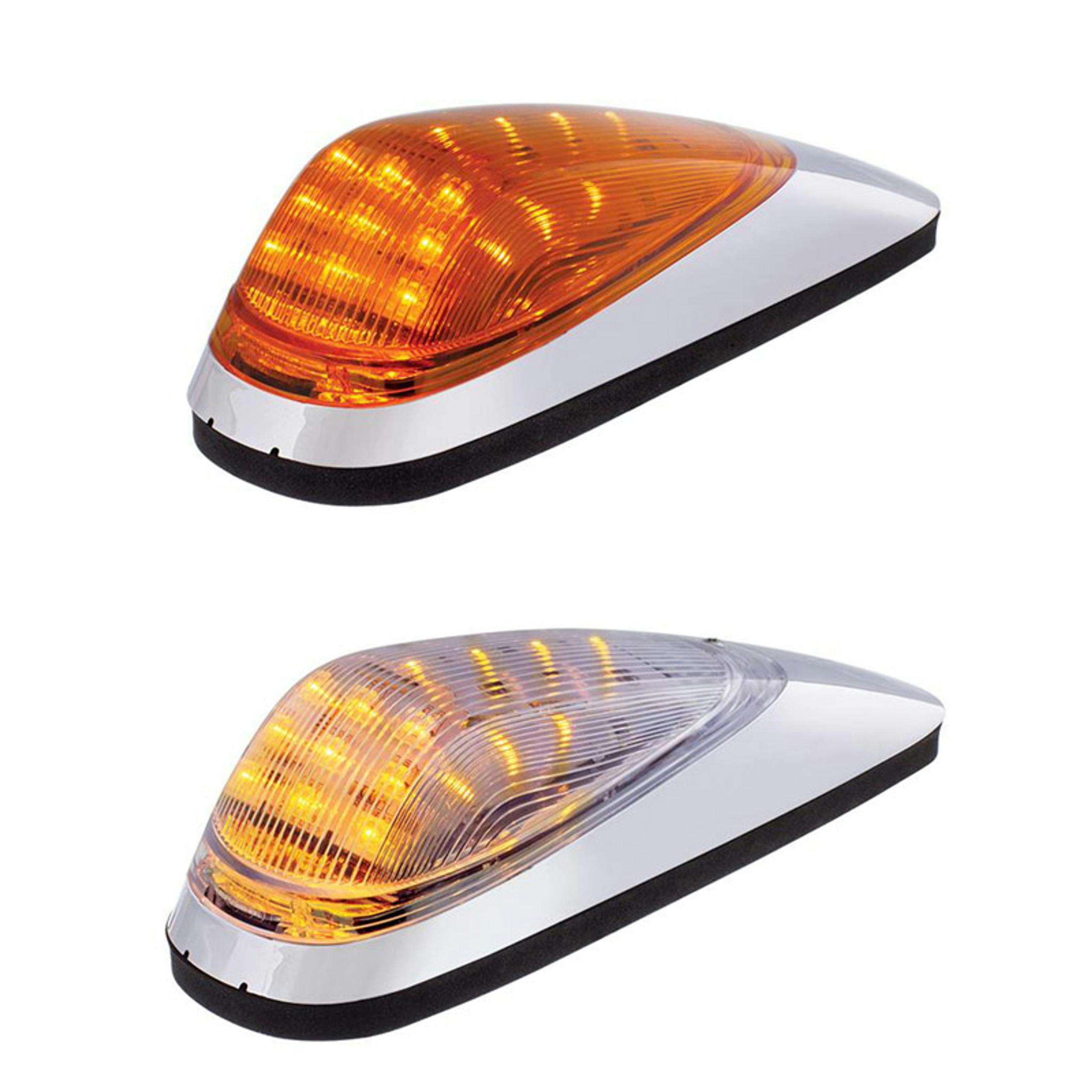 Chrome Rectangular Cab Light With Housing 42 LED Raney's Truck Parts