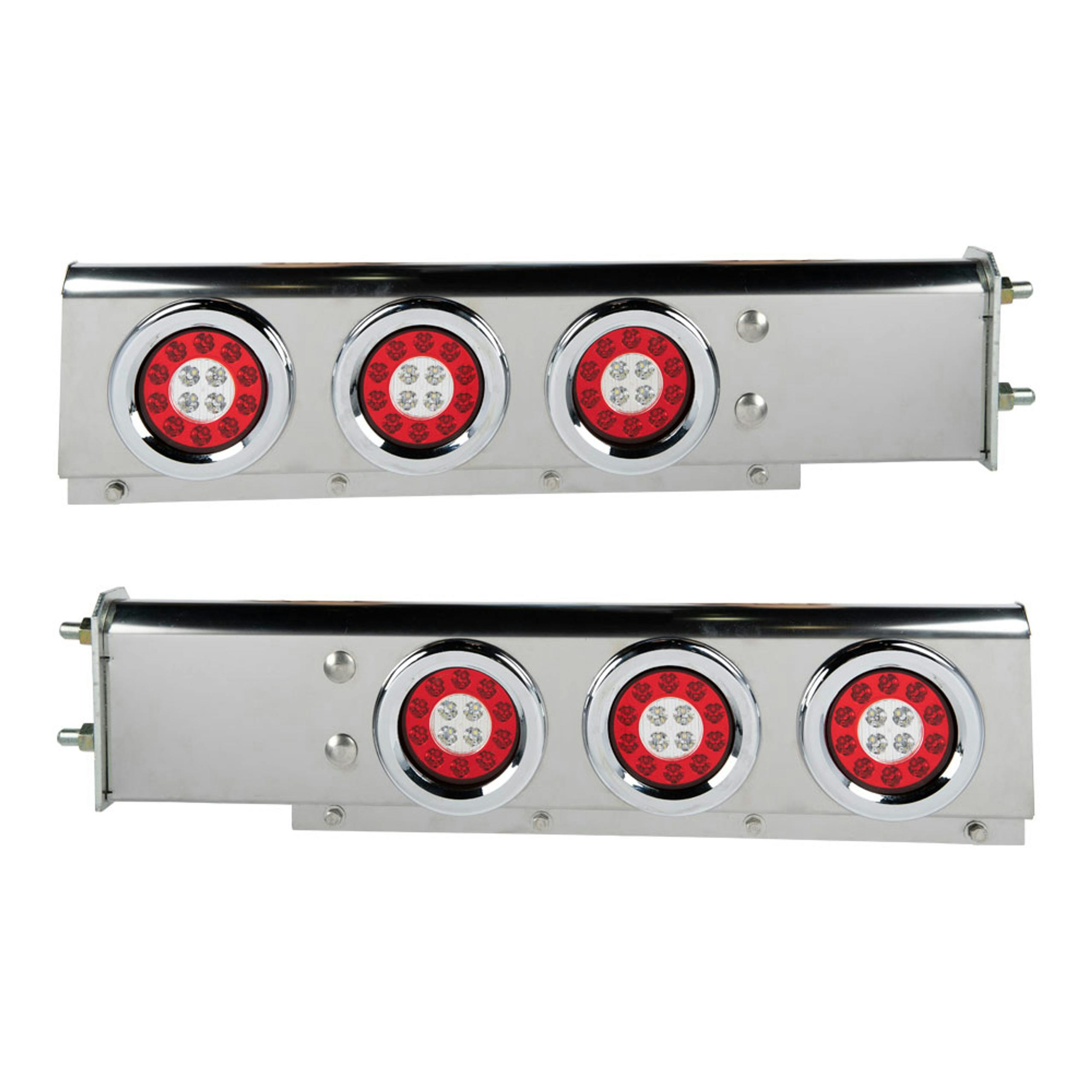 Mud Flap Hangers With LED Lights & Clear Lens Raney's Truck Parts