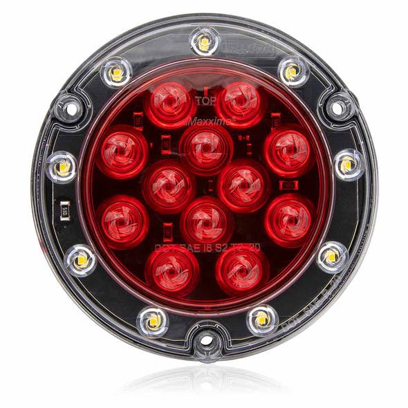 Hybrid Series LED Round Red Stop Tail Rear Turn & Back-Up Light
