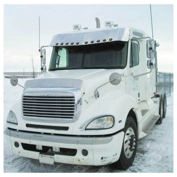 Freightliner Columbia Stainless Steel Bug Shield Deflector