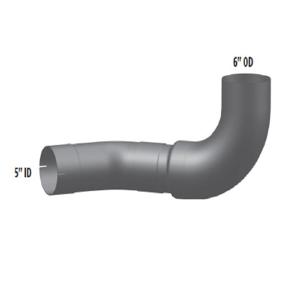 Kenworth W900A Exhuast Elbow With Measurements