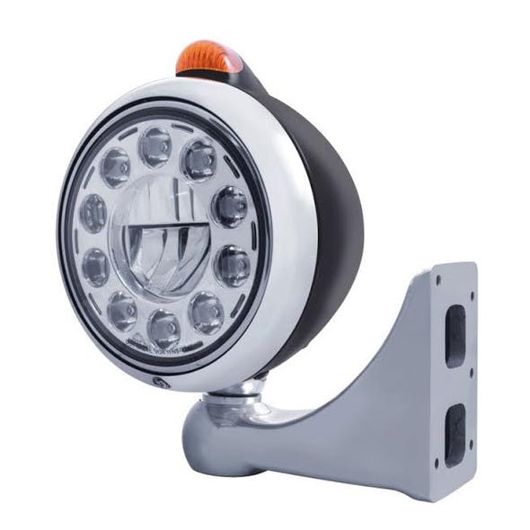 Black LED Guide Headlight Set