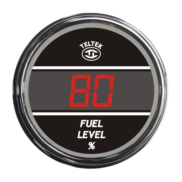 Truck Fuel Level TelTek Gauge - Red