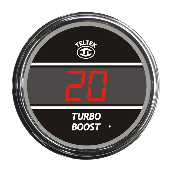 Truck Turbo Boost TelTek Gauge - Red
