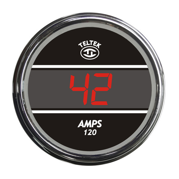 Truck Amp Meter TelTek Gauge - Red
