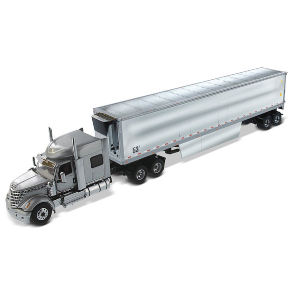 International LoneStar Day Cab With 53" Chrome Plated Trailer 1/50 Scale