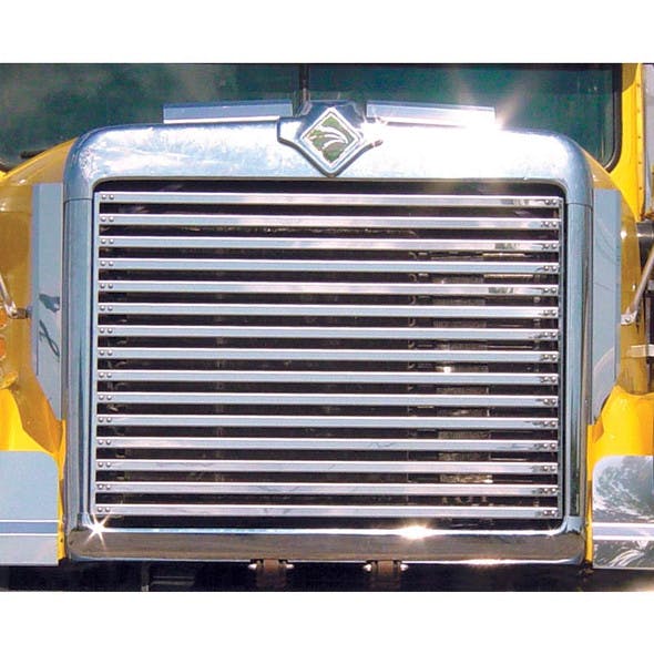 International 9300 Side Grill Deflectors On Truck