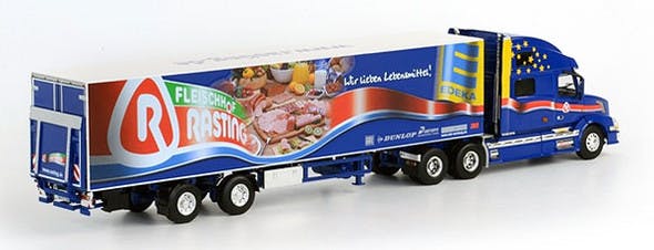 Rasting Volvo VN 780 With 2-Axle Thermo King Reefer Trailer 1/50 Scale