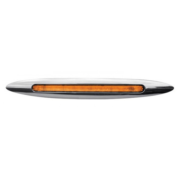 9" Flatline Slim Line Marker LED Light Bar Amber