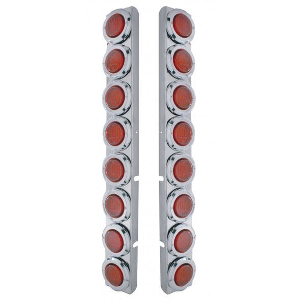Peterbilt 379 389 Rear Air Cleaner Light Bar With Red Lens