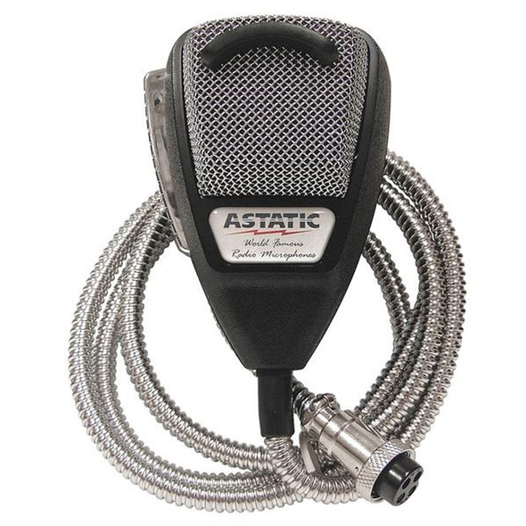 Astatic 636LSE Noise Canceling Silver Edition CB Microphone
