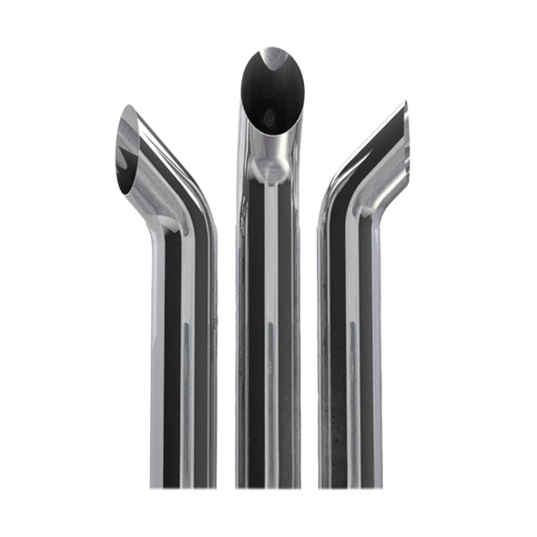 Dynaflex Chrome 6" Curved Exhaust Stack