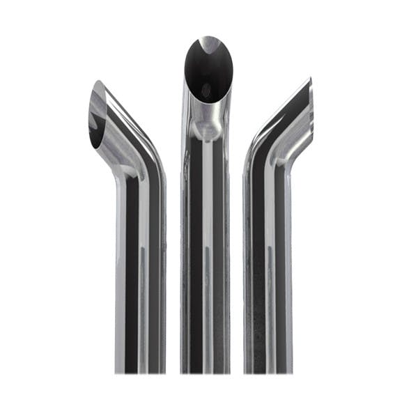 Dynaflex Chrome 7" Curved Exhaust Stack
