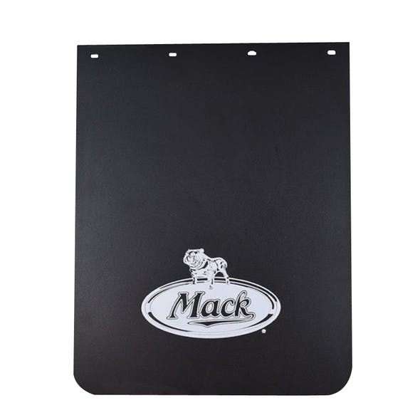 Black Poly Mud Flap With White Mack Logo