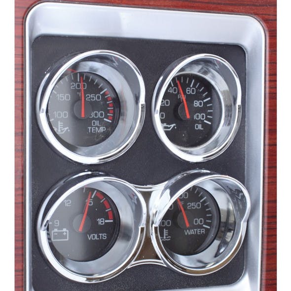 Kenworth Small Chrome Gauge Cover On Truck