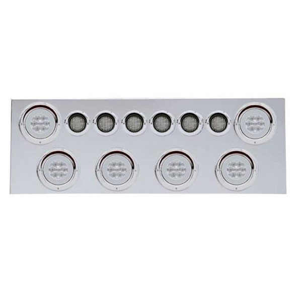Stainless Rear Center Panel With Red Halo LEDs Clear Lens