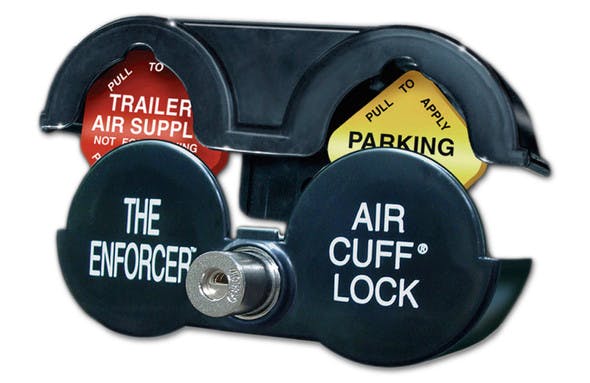 The Enforcer Tractor Trailer Air Cuff Brake Lock