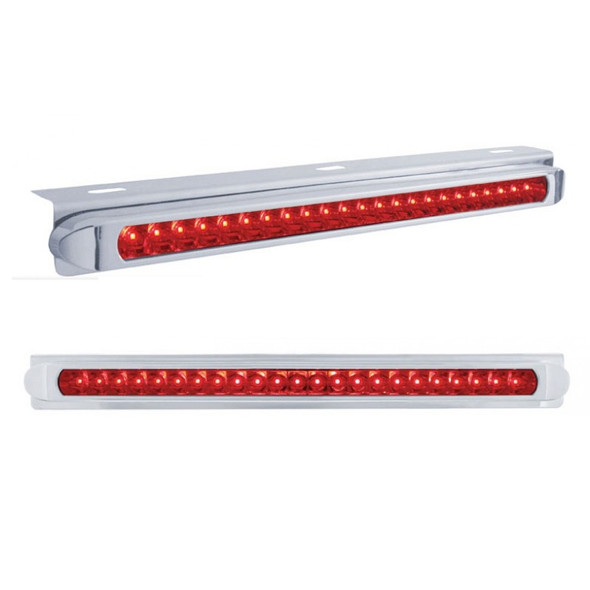 17 1/4" Stainless Steel Light Bracket With 23 SMD Red LED Light Bar