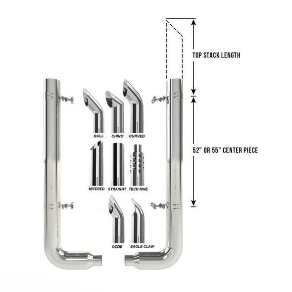 Dynaflex Exhaust Kit Dimensions