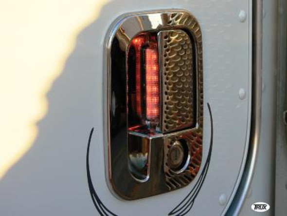 Door Handle Cover For Peterbilt & Kenworth With 6 Red LEDs On Door