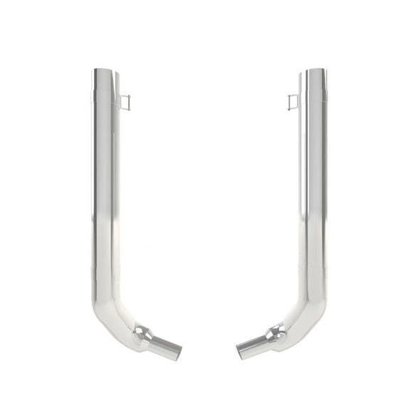 Kenworth T600 T800 7" Dynaflex Chrome Exhaust Kit With Exhaust Stack Options