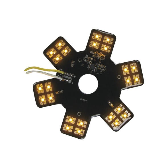 5" Star With Amber LEDs For 13" Donaldson Air Breather