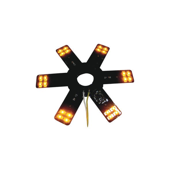 8" Star With Amber LEDs For 15" Donaldson & Vortox Air Breather
