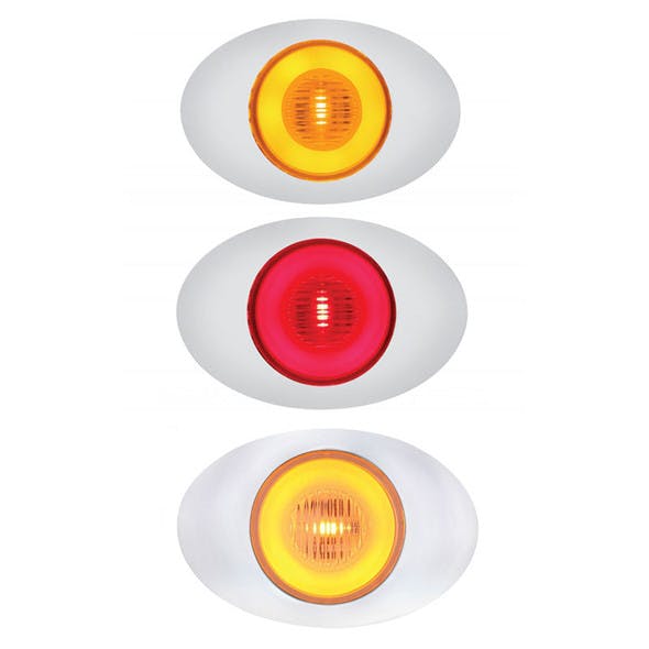 5 LED M3 Millenium Clearance Marker GLO Light Amber Red And Clear