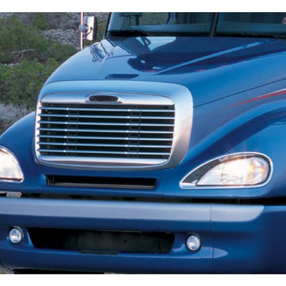 Freightliner Columbia Behind Grill Bug Screen On Truck