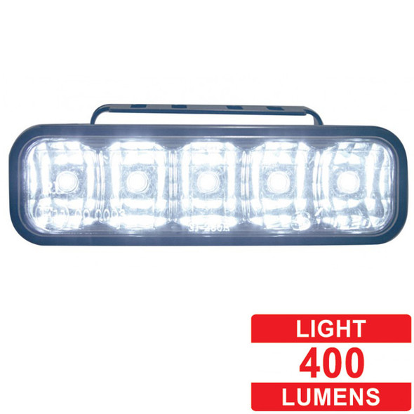 High Power LED Rectangular Auxiliary Work Light - Lumens