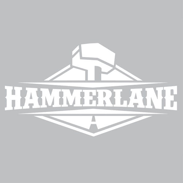 Hammerlane Logo Decal 8" Gloss Vinyl