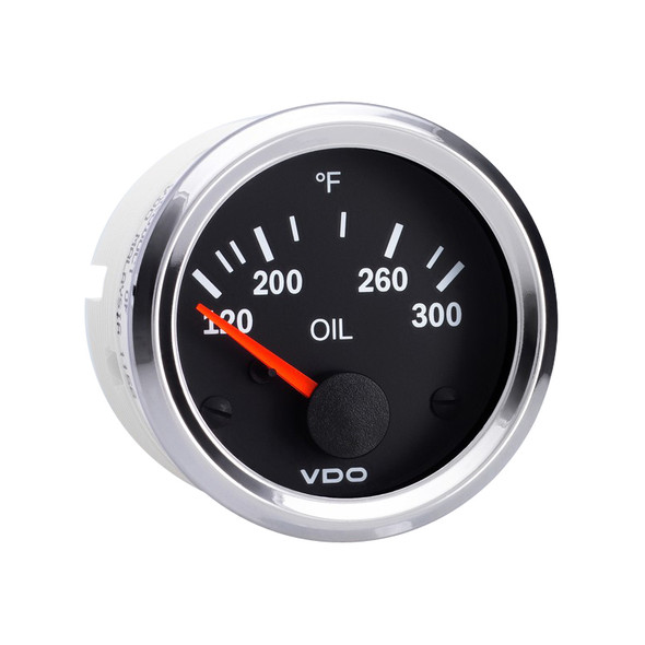 Semi Truck Electrical Oil Temperature Gauge Vision Chrome