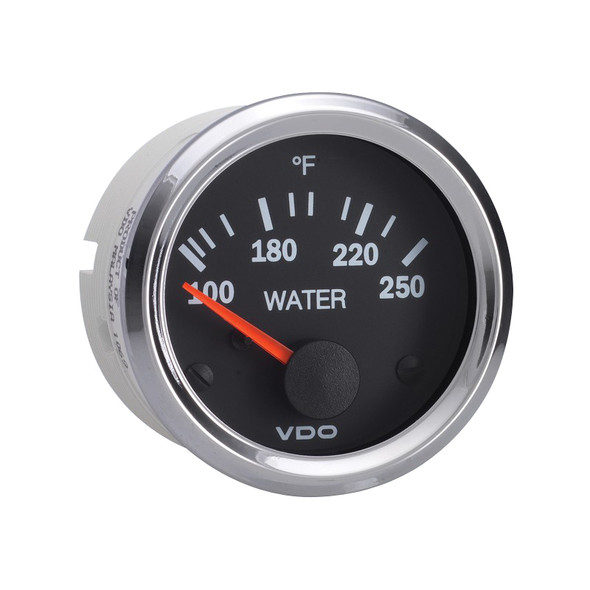Semi Truck Electrical Water Temperature Gauge Vision Chrome