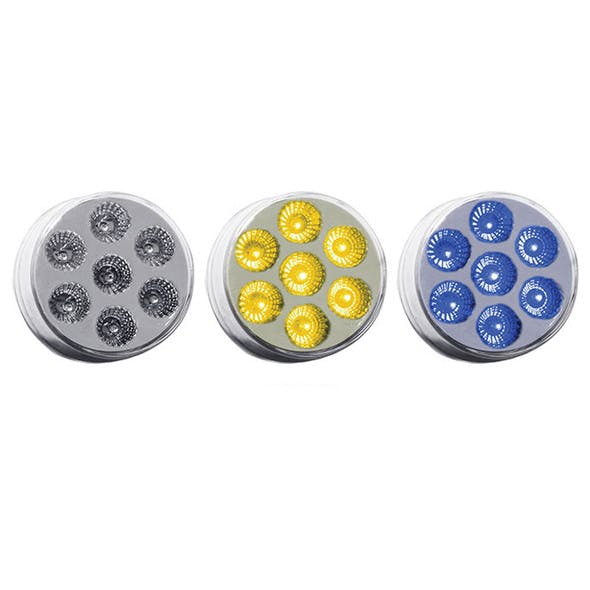  2" Round Dual Function Amber & Blue LED Marker Light 