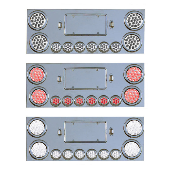 Rear Center Panel With Dual Revolution LED Lights And Red STT Lights