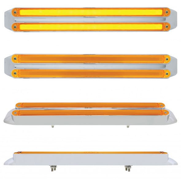 12 Dual GLO Light Bar Amber