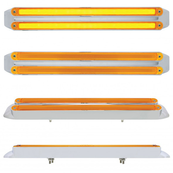 12 Dual GLO Light Bar Amber