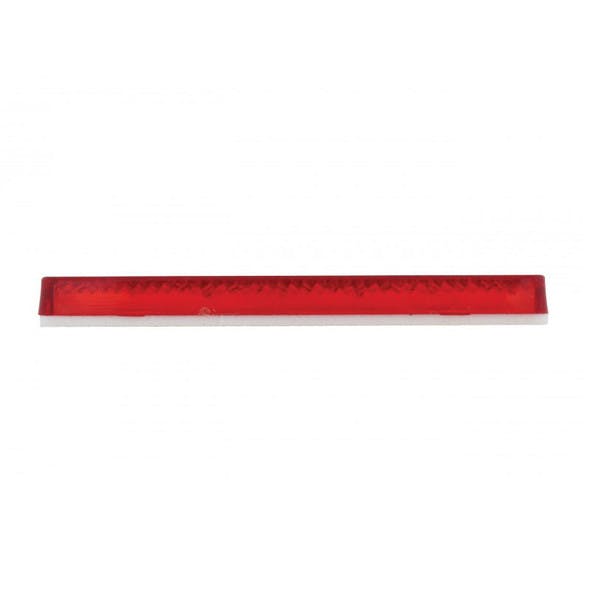 Rectangular Quick Mount Red Reflector Side