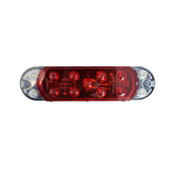 Hybrid Series LED Oval Red Stop Tail Rear Turn & Back-Up Light Front