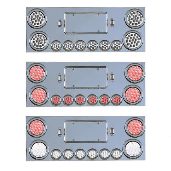 Rear Center Panel With 8 Dual Revolution & 2 Red STT LED Lights