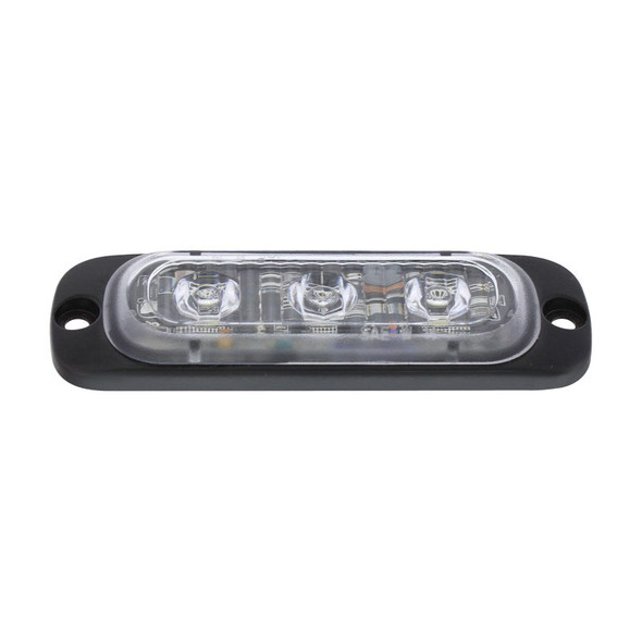 3 High Power LED Super Thin 3/8" Warning Light Angle View
