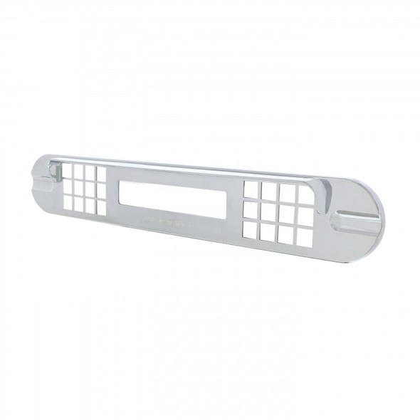 Freightliner Cascadia Chrome Center Instrument Cover Angle View