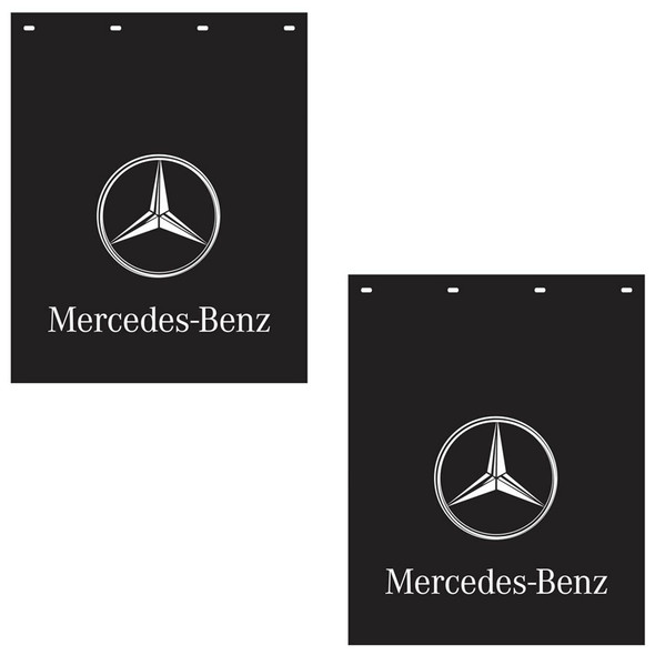 Polyguard Mud Flap Mercedes-Benz Logo 24" x 30" (Pair)
